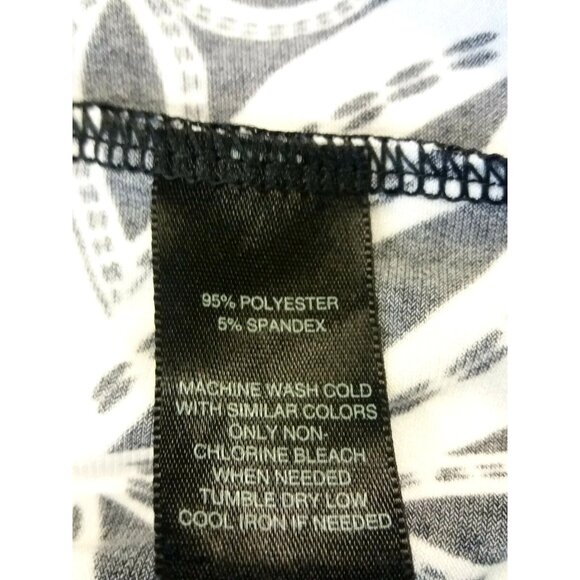 White House Black Market Tunic Top Sz Med Peplum Ruffle Neckline Beach Cover - Picture 6 of 6